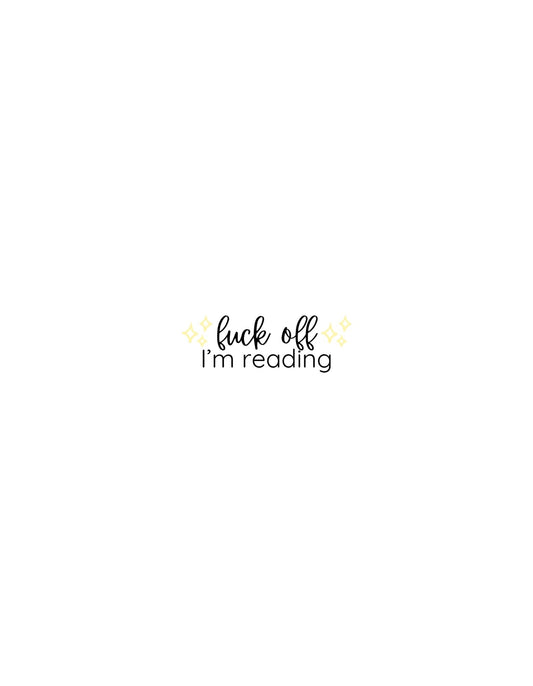 F Off Reading Sticker