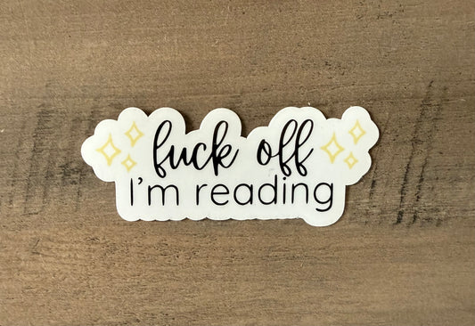 F Off Reading Sticker