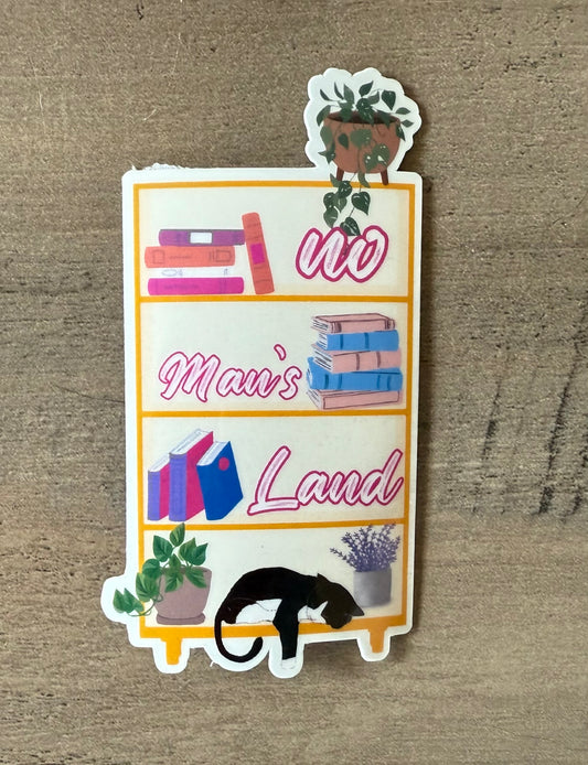 No Man’s Land Bookshelf Sticker